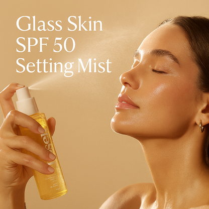 Sunglaze Sheer Setting Mist Sunscreen SPF 50