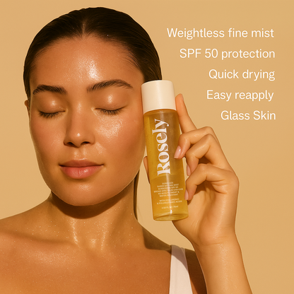 Sunglaze Sheer Setting Mist Sunscreen SPF 50